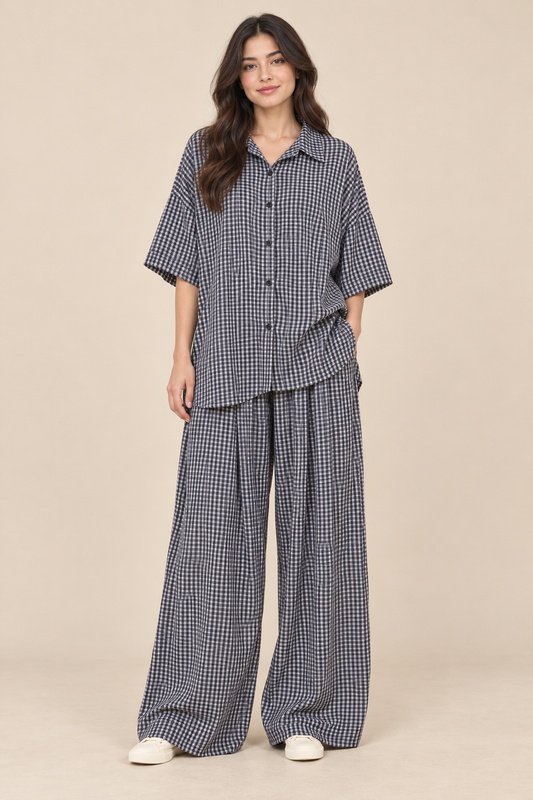 Ensemble à carreaux Kamila